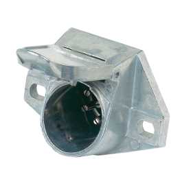 7-Pole Round Heavy Duty Vehicle End Connector
